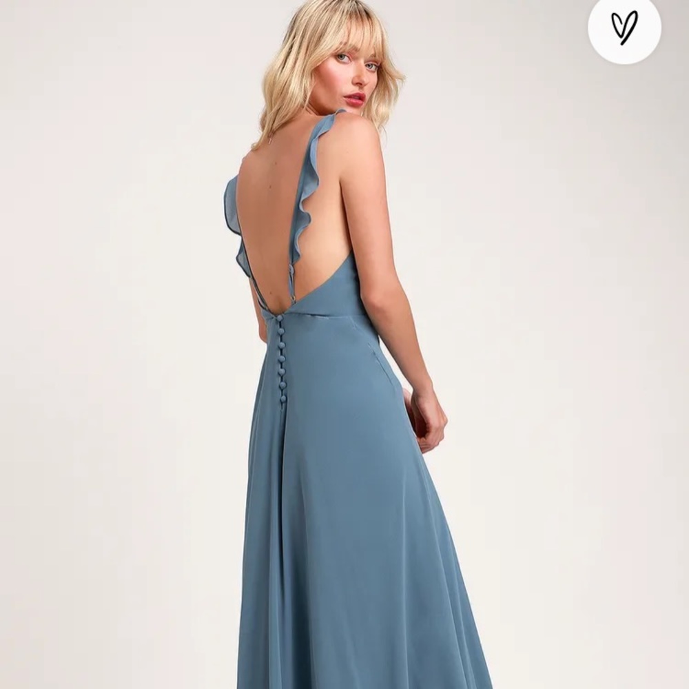 Bridesmaid backless dress